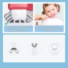 Cepillo de dientes en shape de U para niños de 360°