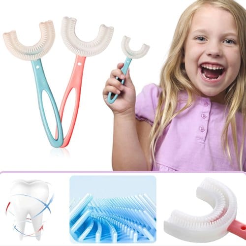 Cepillo de dientes en shape de U para niños de 360°