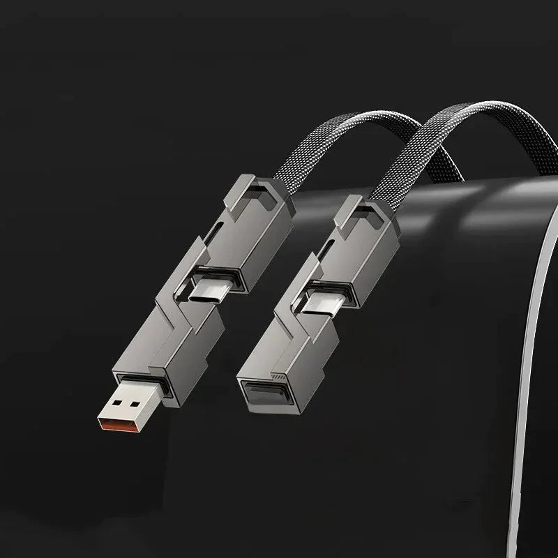 1+1 Gratis - Cable de carga 4 en 1 con velcro