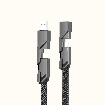 1+1 Gratis - Cable de carga 4 en 1 con velcro